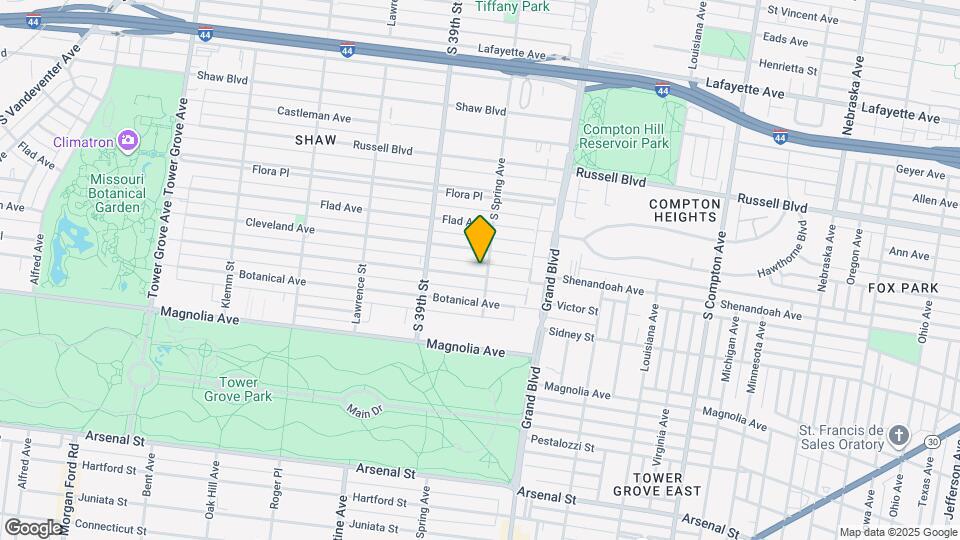 3809 Shenandoah Ave Map and Location Details