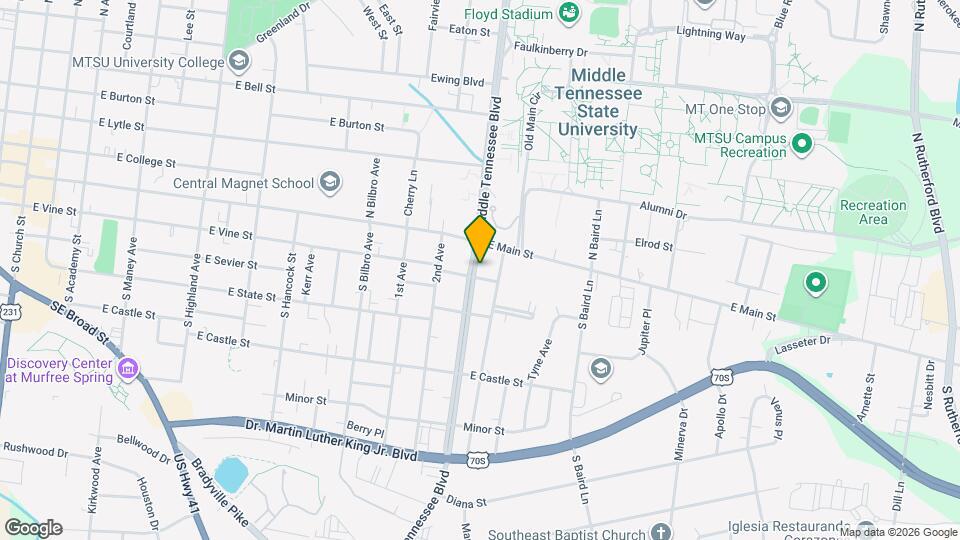 2114 Middle Tennessee Blvd Map and Location Details