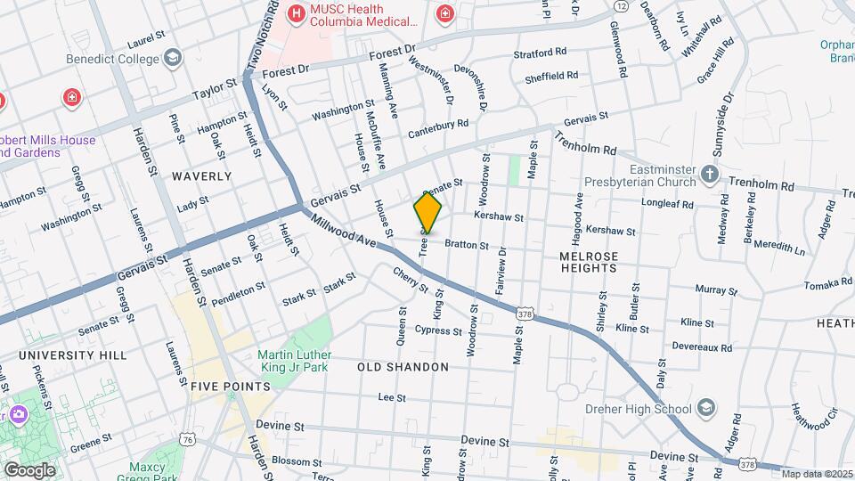 2501 Bratton St Map and Location Details
