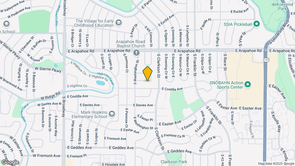 982 E Briarwood Cir S Map and Location Details