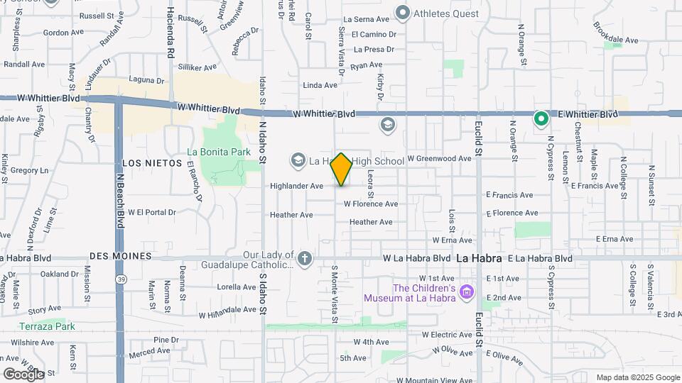 720 Highlander Ave Map and Location Details