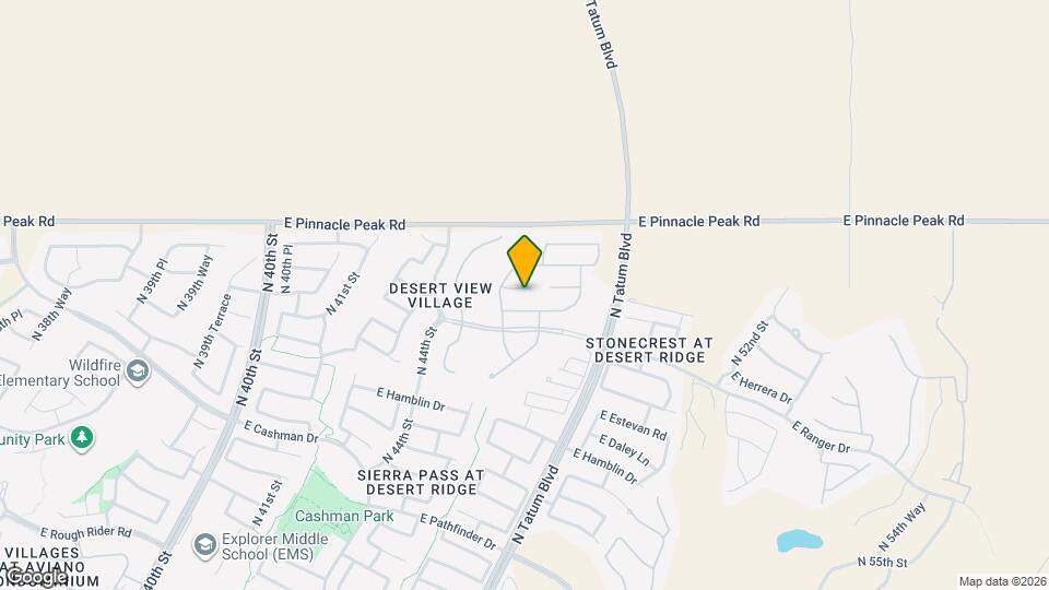 4529 E Vista Bonita Dr Map and Location Details