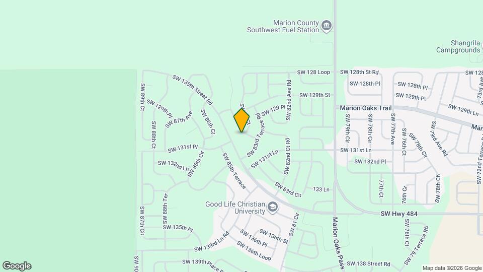 13092 SW 84th Terrace Rd Map and Location Details