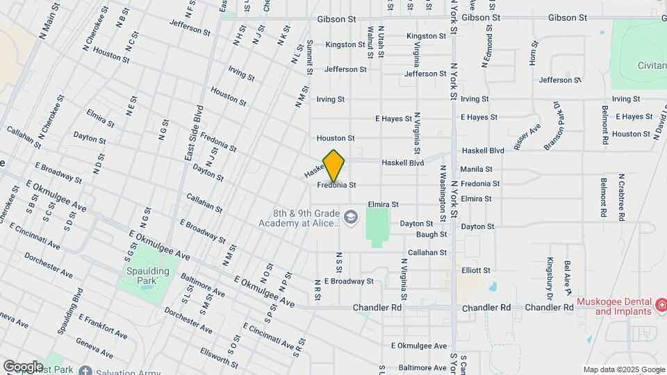 1713 Fredonia St Map and Location Details