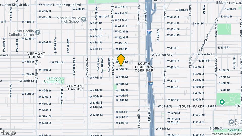 703 W 46th St Map and Location Details