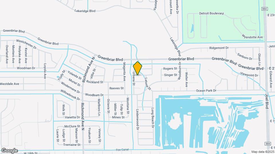 351 Justice Ave Map and Location Details