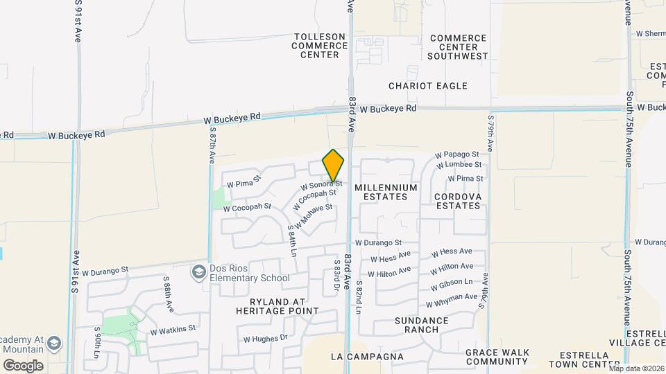 8306 W Cocopah St Mapa y Detalles de la Ubicación