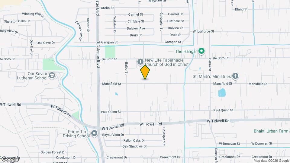 2830 Mansfield St Map and Location Details