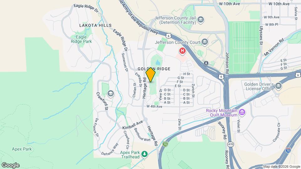 1350 Golden Cir, Unit 1350 Golden Ridge #101 Map and Location Details