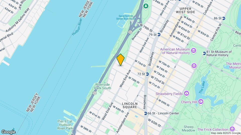 340 West 71 Street Map and Location Details
