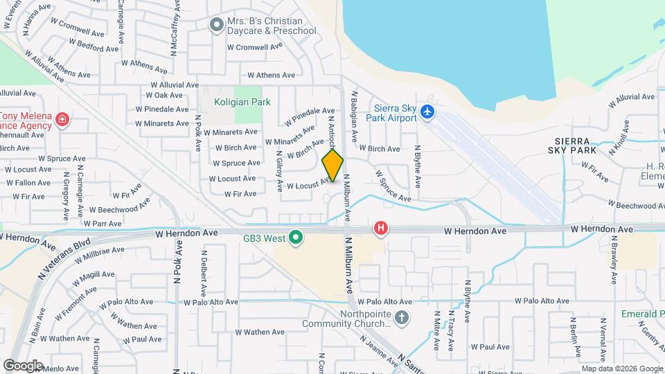 7117 N Antioch Ave Map and Location Details