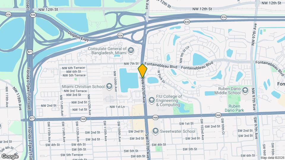 400 NW 107th Ave Map and Location Details