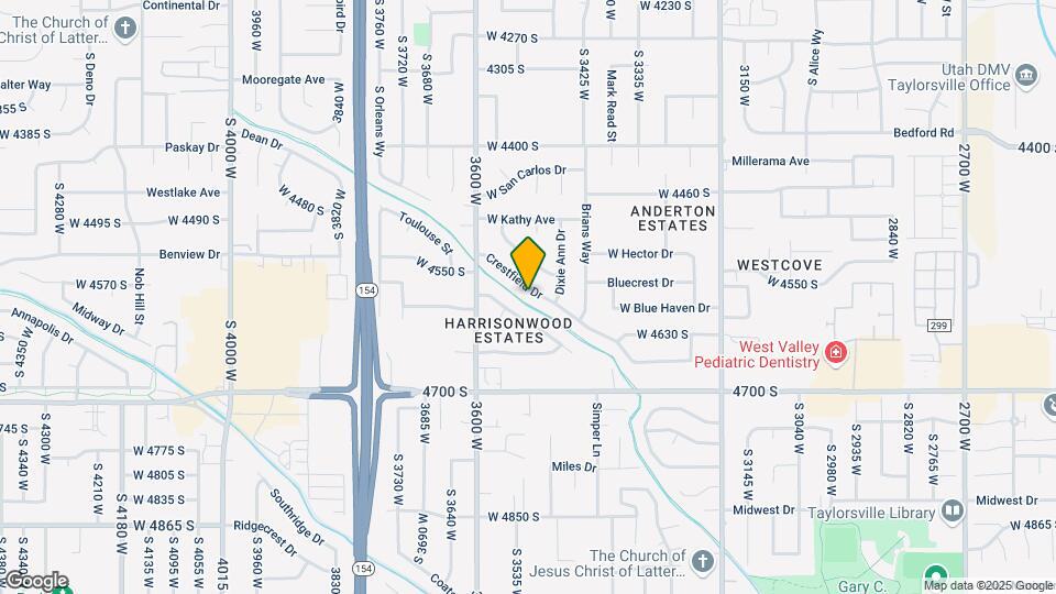 3507 W Crestfield Dr Mapa y Detalles de la Ubicación