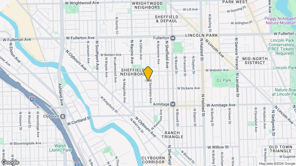 2118 N Seminary Ave Map and Location Details