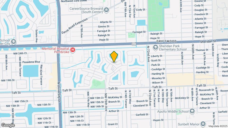 2132 NW 75th Way Map and Location Details