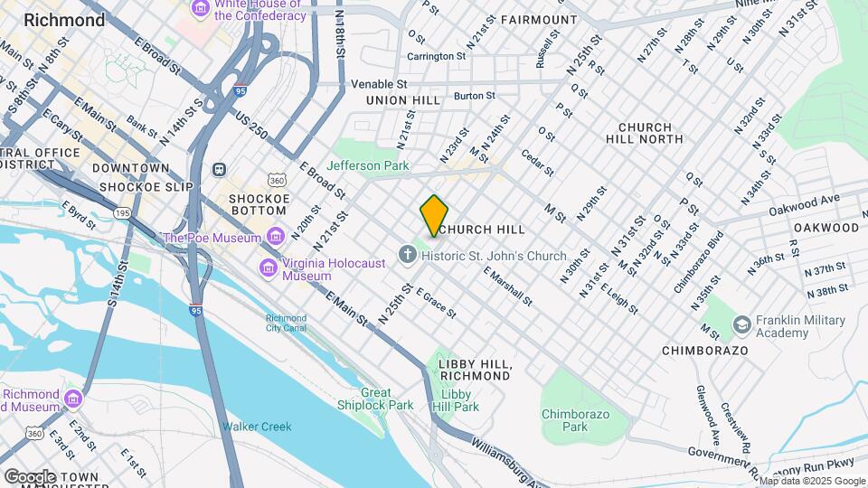 314 N 25th St Map and Location Details