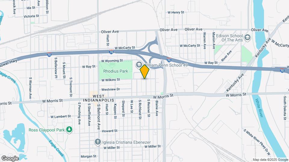 1106 S Reisner St Map and Location Details