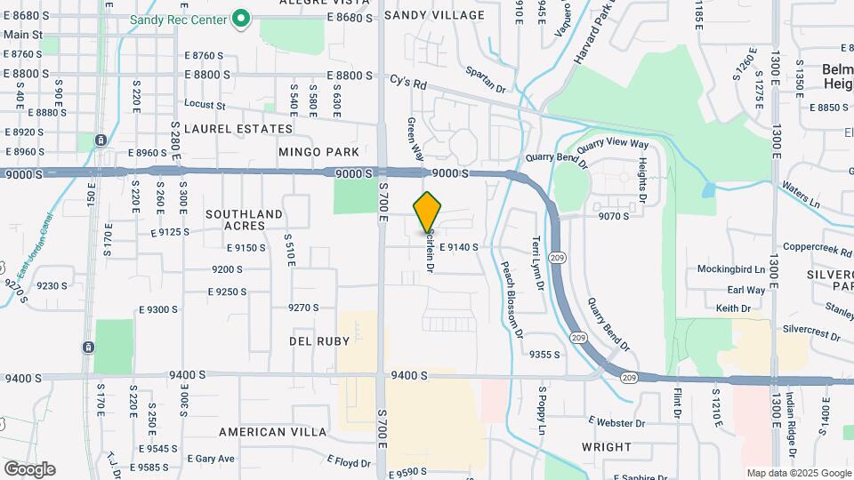 9130 S Scirlein Dr Map and Location Details