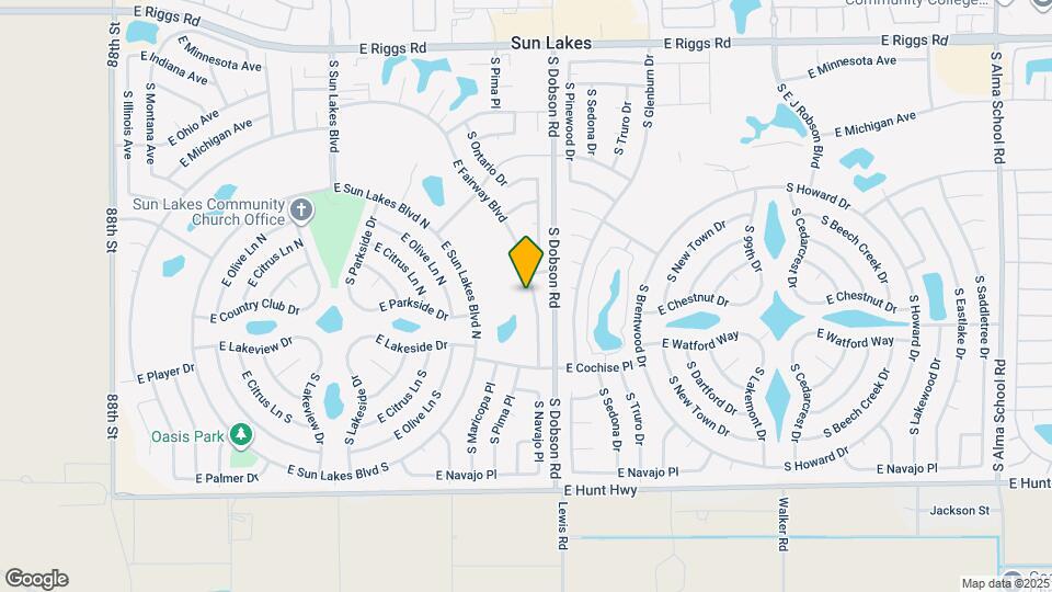 9554 E Fairway Blvd Map and Location Details