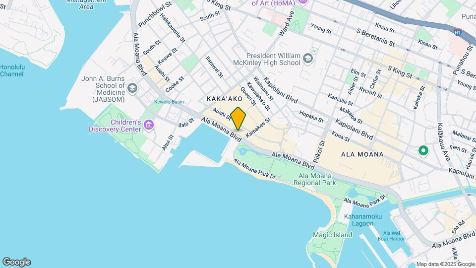 1100 Ala Moana Blvd Mapa y Detalles de la Ubicación