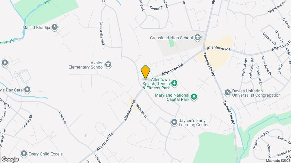 7309 Allentown Rd Map and Location Details
