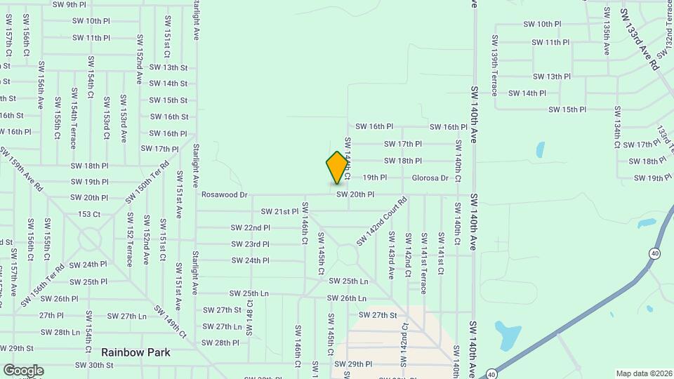 14513 SW 20th Pl Map and Location Details