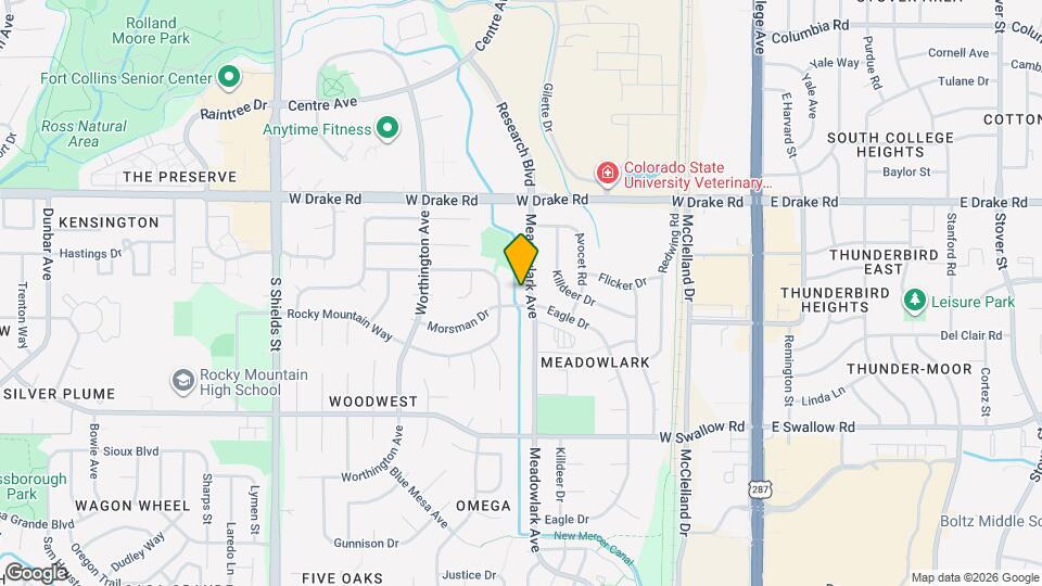 2721 Meadowlark Ave Map and Location Details