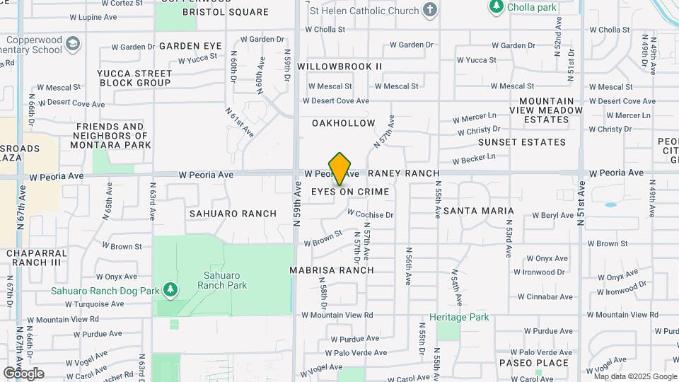 10419 N 58th Dr Map and Location Details