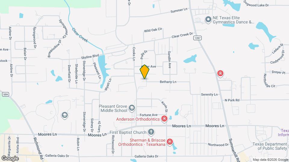 3104 Bethany Ln Mapa y Detalles de la Ubicación