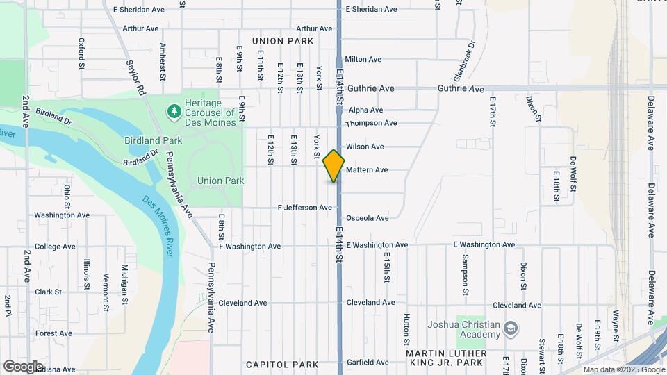 1724 E 14th St Map and Location Details