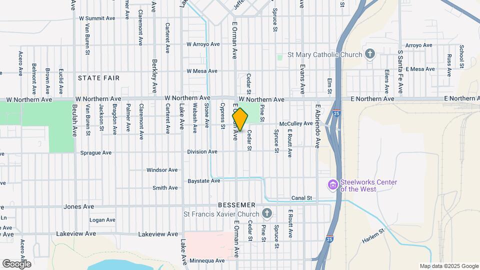 1414 E Orman Ave Map and Location Details