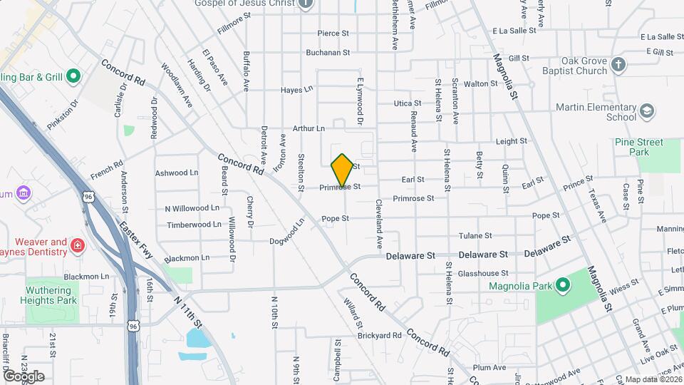 2405 Primrose St Map and Location Details