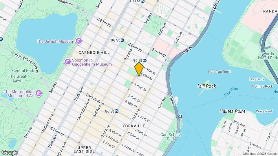 305 E 92nd St Mapa y Detalles de la Ubicación