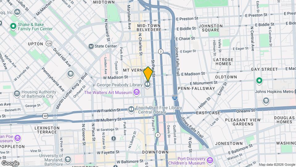 14 E Mt Vernon Pl Mapa y Detalles de la Ubicación