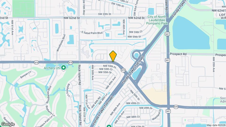 4877 NW 55th Pl Map and Location Details