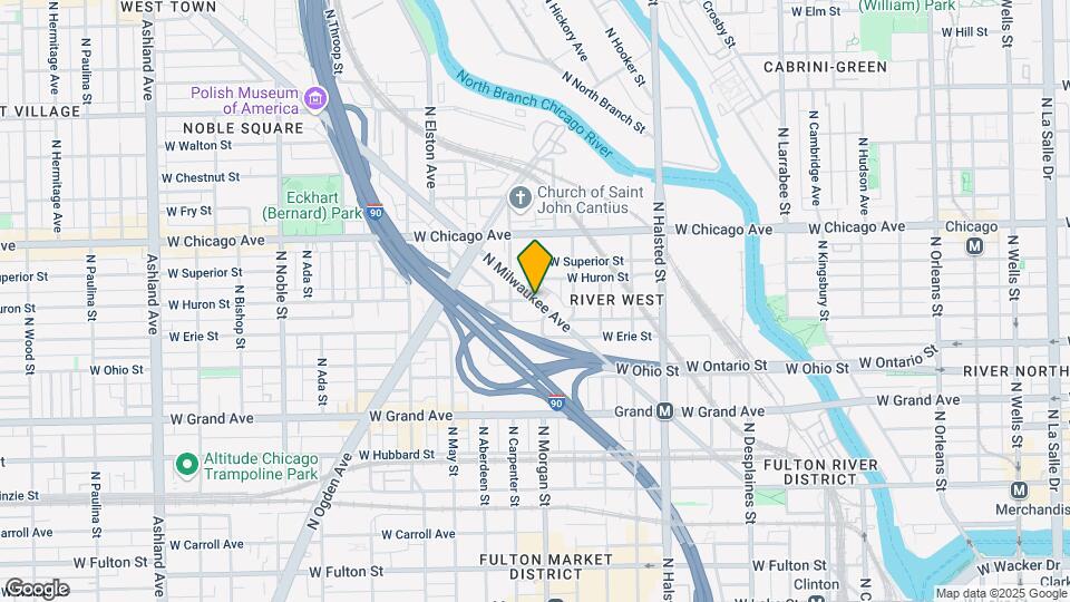 730 N Milwaukee Ave Map and Location Details