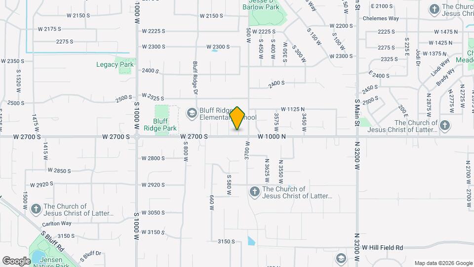 544 W 2700 S Map and Location Details