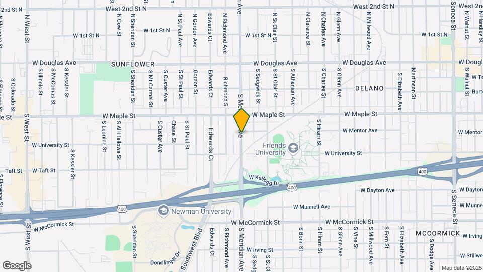 504 S Meridian Ave Map and Location Details