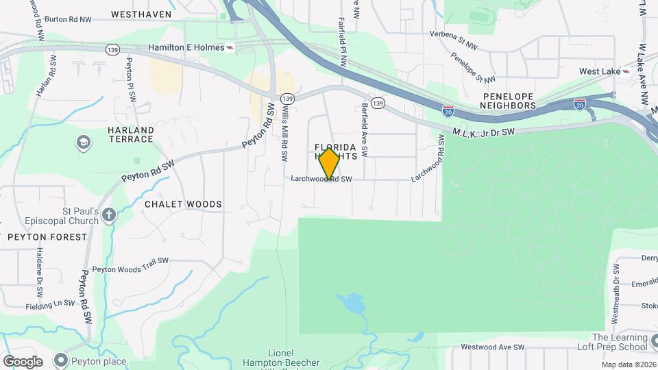 2346 Larchwood Rd SW Mapa y Detalles de la Ubicación