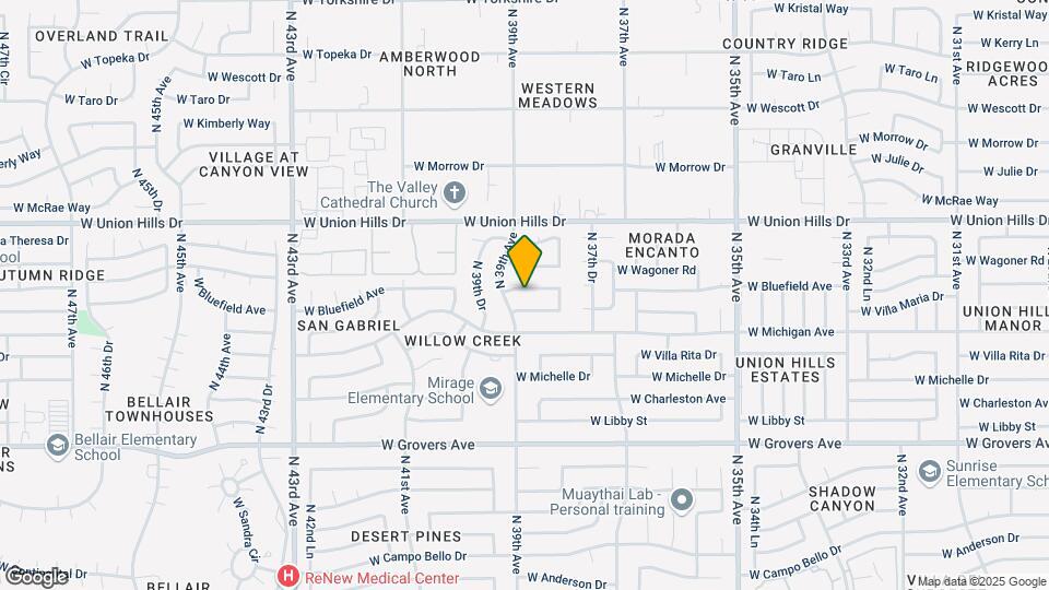 3841 W Bluefield Ave Map and Location Details