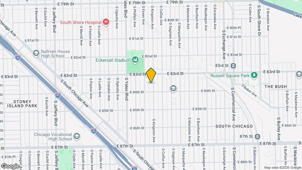 8336 S Kingston Ave Map and Location Details