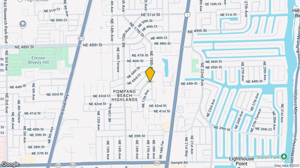 4341 NE 18th Ave Map and Location Details