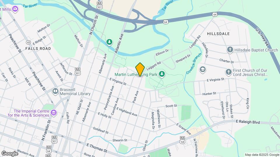 734 Park Ave Map and Location Details