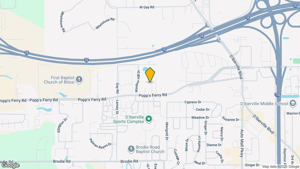 11065 Oakcrest Dr Map and Location Details