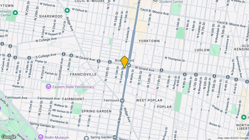 918 N Broad St Map and Location Details