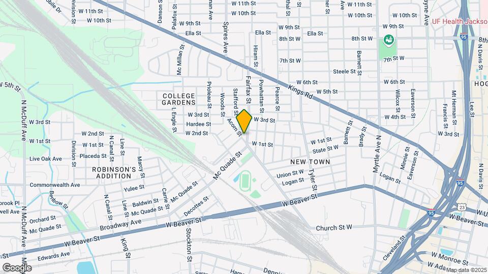 1116 Fairfax St Map and Location Details