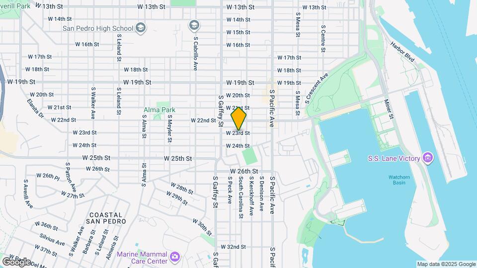 627 W 23rd St Map and Location Details
