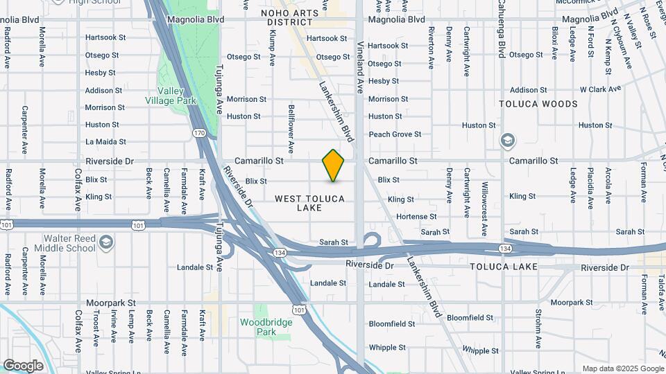 11038 Blix St Map and Location Details