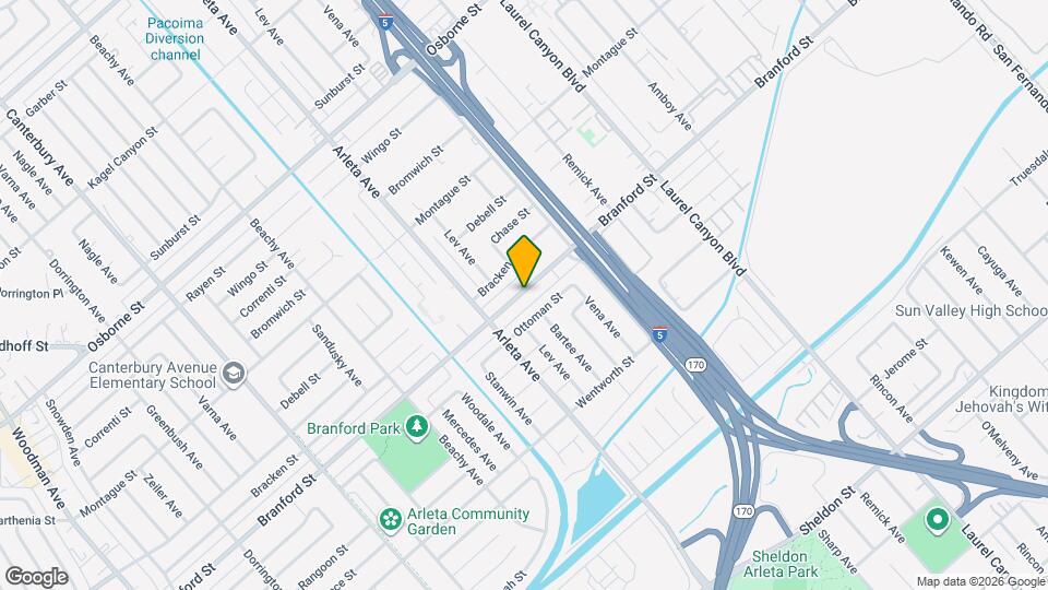 13120 Branford St Map and Location Details