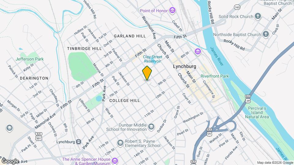 College Hill Apartments Map and Location Details